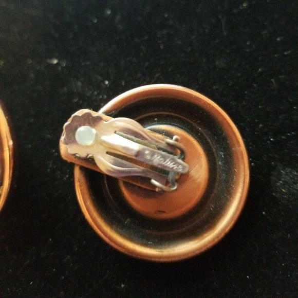 VINTAGE MATISSE COPPER SPECKLE GOLD BLACK WHITE - Picture 2 of 2